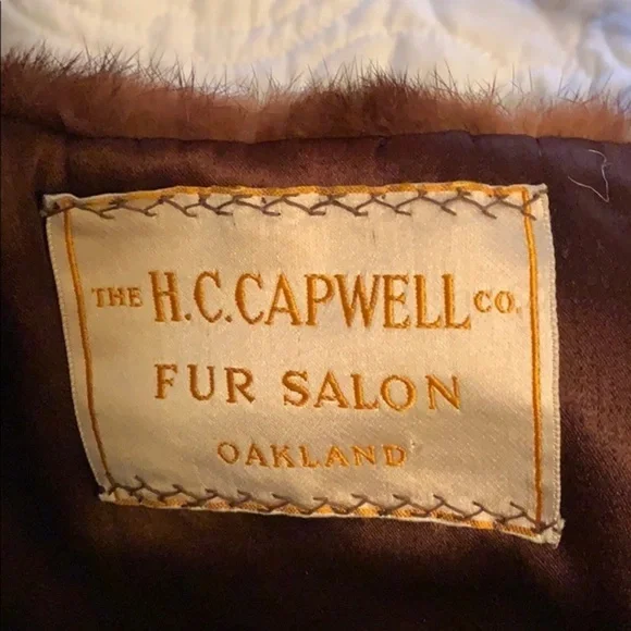🤎🤎🤎Vintage mink stole shawl brown fur authentic